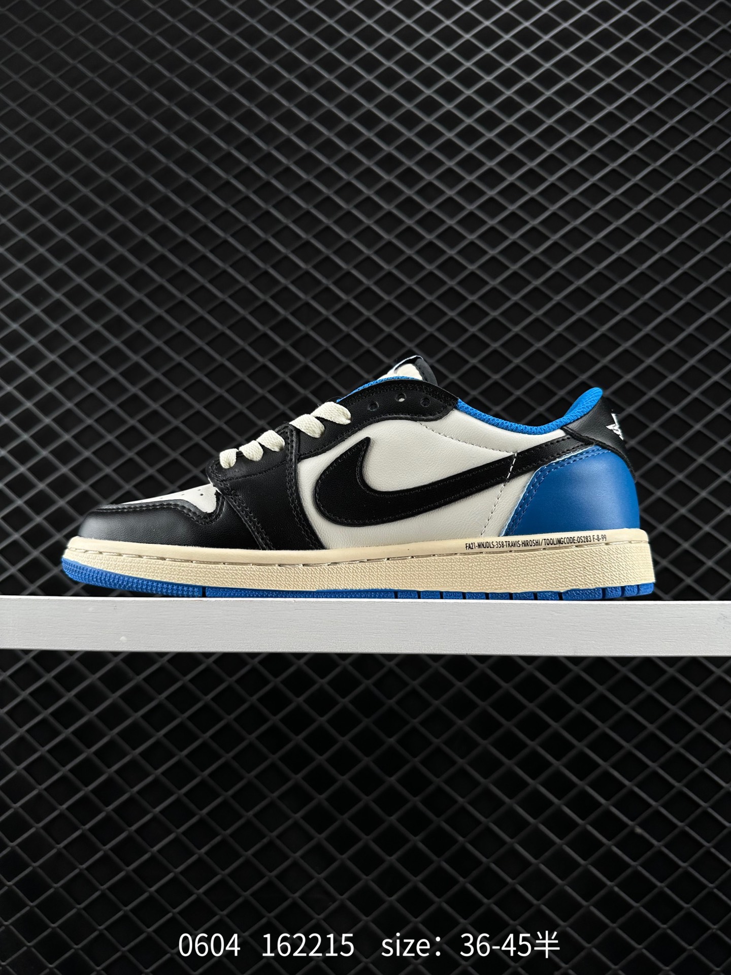 Fragment Design x Travis Scott x Nike Air Jordan 1 Low OG SP”Military Blue”